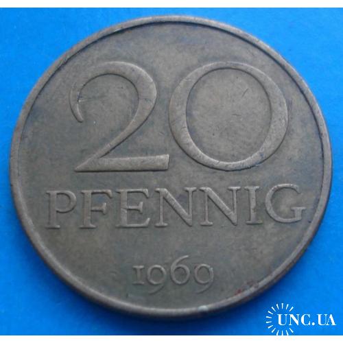 20 pfennig 1969 г