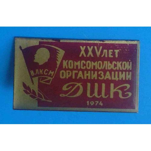 25 лет комсомольской организации ДШК 1974 ВЛКСМ Ленин 2