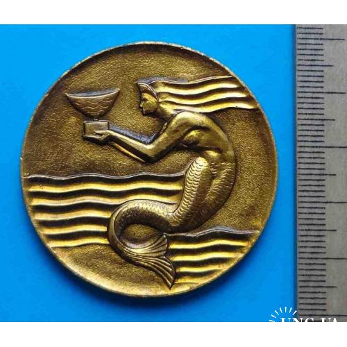 Федерация плавания СССР настольная медаль