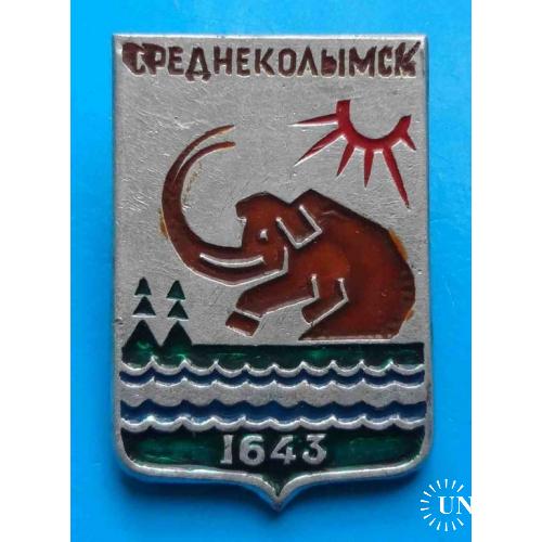 Герб Среднеколымск 1643 Якутия мамонт