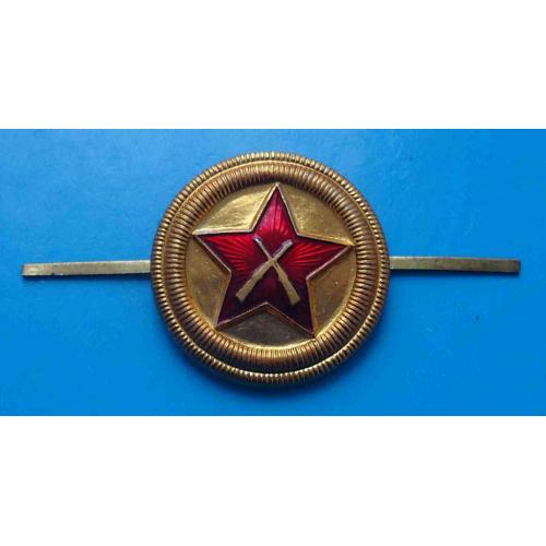 Кокарда ВОХР СССР желтая Военизированная охрана 2