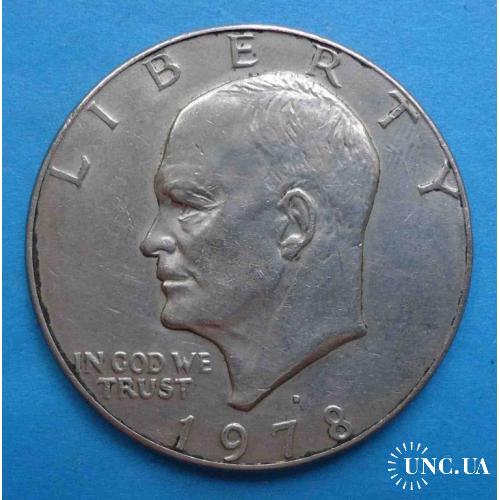 монета 1 доллар США 1978 год
