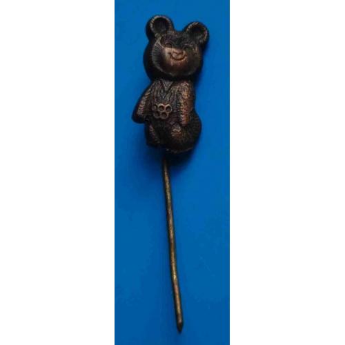 Олимпийский мишка Москва 1980 маленький на иголке 3