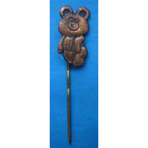 Олимпийский мишка Москва 1980 маленький на иголке