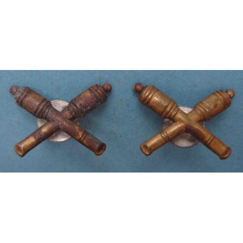 Петлицы эмблема Артиллерийские войска латунь винт (65)