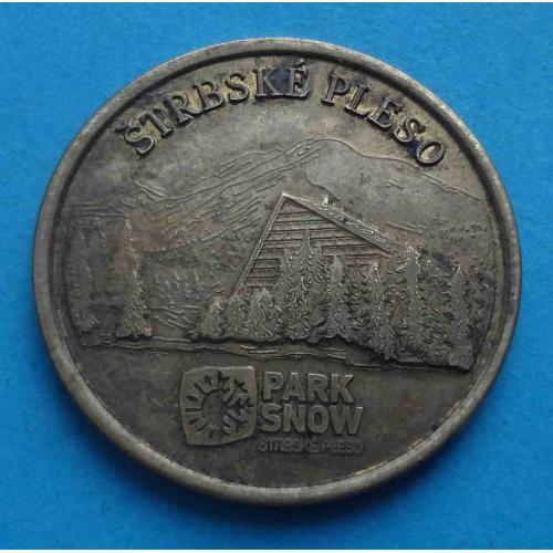 жетон Štrbské Pleso курорт Штребське Плесо Словакия Park Snow герб (67)