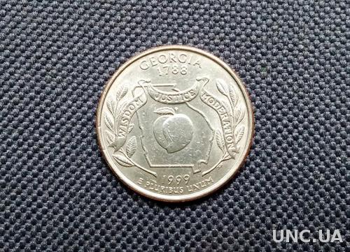 25 центов США, Джорджия ( D )
