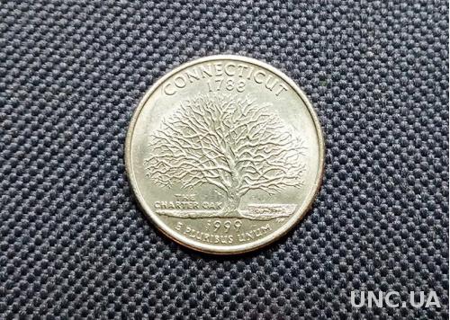 25 центов США, Коннектикут ( D )
