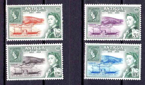 Флот . Антигуа 1962 г MNH - марка на марке - почтовое судно 