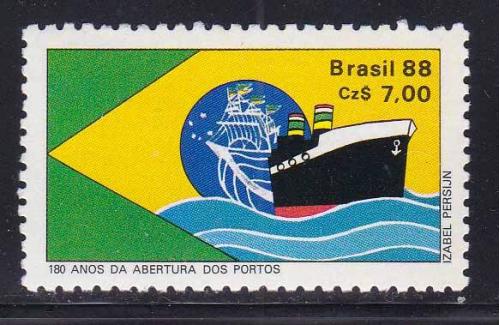 Флот . Бразилия  1988  г  MNH  - 