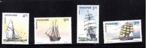 Флот .Дания 1993 г MNH - парусники