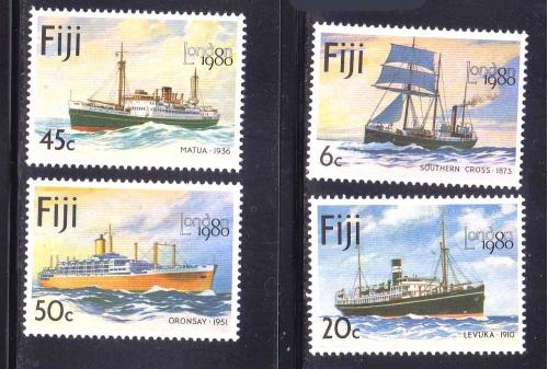 Флот . Фиджи 1980 г MNH - - полная серия