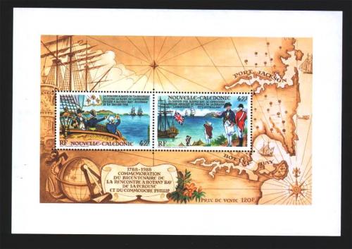 Флот . Франция  - Новая Каледония  1988 г  MNH  - блок 