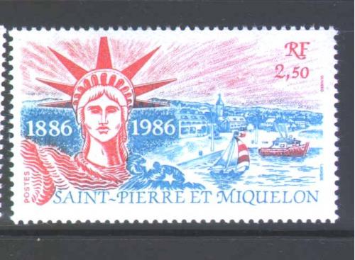 Флот . Франция  - Сан Пьер и Микелон  1986 г  MNH  -