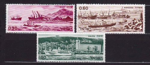 Флот . Израиль 1969 г MNH порты 