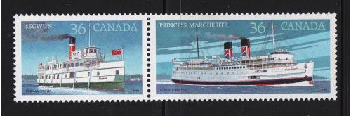 Флот . Канада 1987 г MNH - сцепка