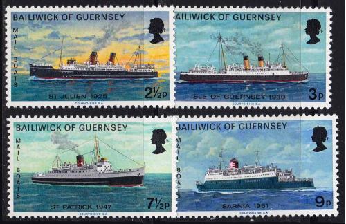 Флот . Великобритания  - Гернси 1973 г  MNH  - полная серия - 