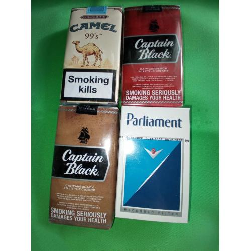 Сигареты Captain Black Parlament Camel одним лотом
