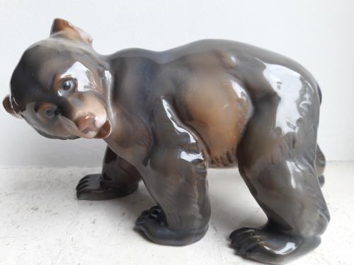 Фарфоровая статуэтка медведь. Rosenthal, Германия. 1944г