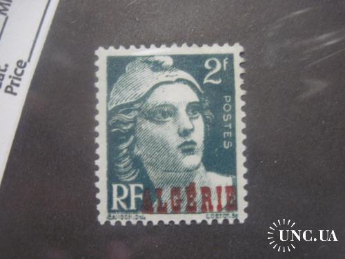 Алжир французский Надпечатка на марках Франции MH