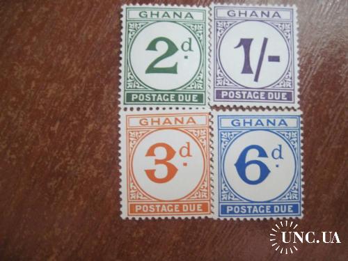 Гана Фискальные налоговые марки 1958 **