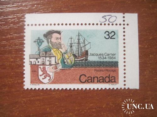 Канада 1984 жак картье флот корабли парусники  **