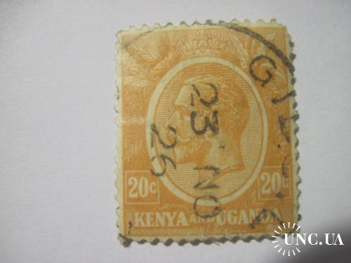 Кения и Уганда Брит колония 1922 Георг V ГАШ