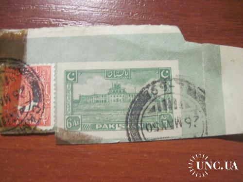Пакистан Обывок конверта с маркой 1950