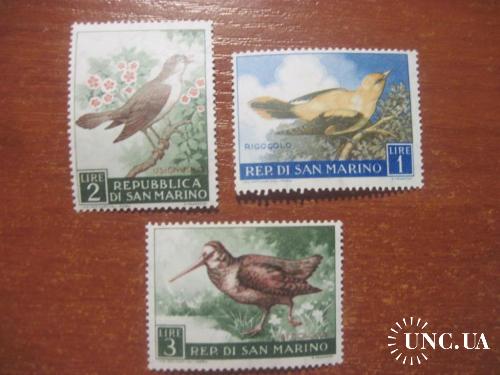 Сан-Марино 1961 птицы фауна MNH+ MVLH