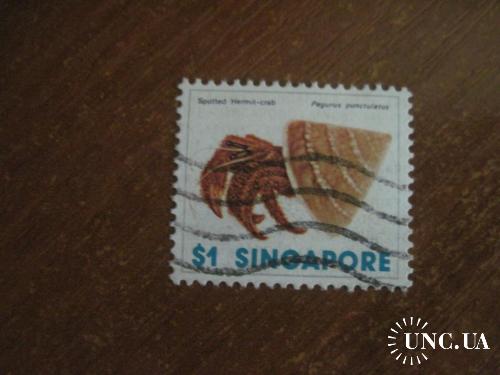 Сингапур 1977 морская фауна краб   ГАШ