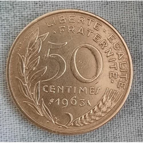 Франція 50 сантимів 1963 Рідкісний номінал!