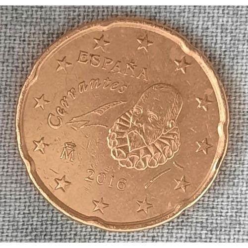 Испания 20 центов 2016