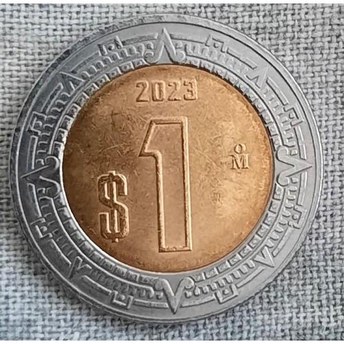 Мексика 1 песо 2023   Відмінний стан!