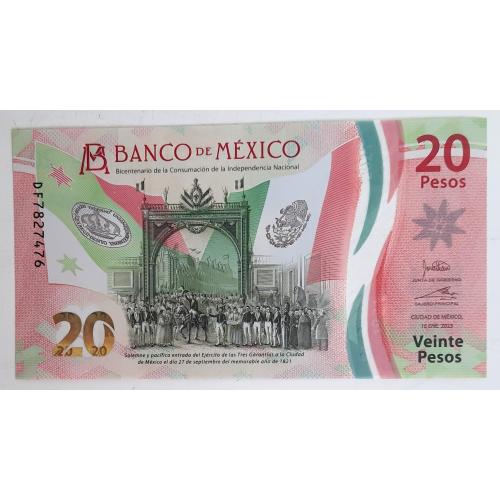 Мексика 20 песо 2023 UNC № DF7827476