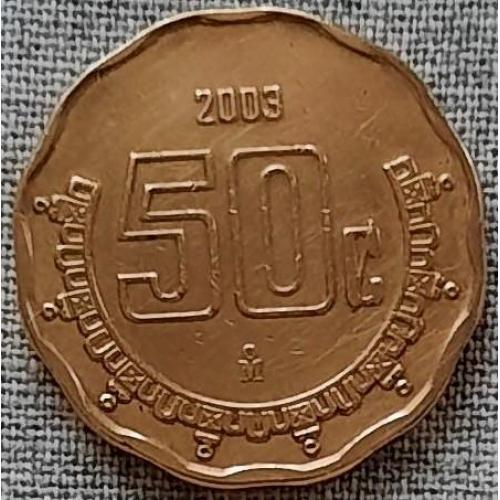 Мексика 50 сентаво 2003  Дешево!!!