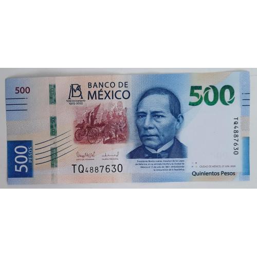 Мексика 500 песо 2024 UNC № TQ4887630