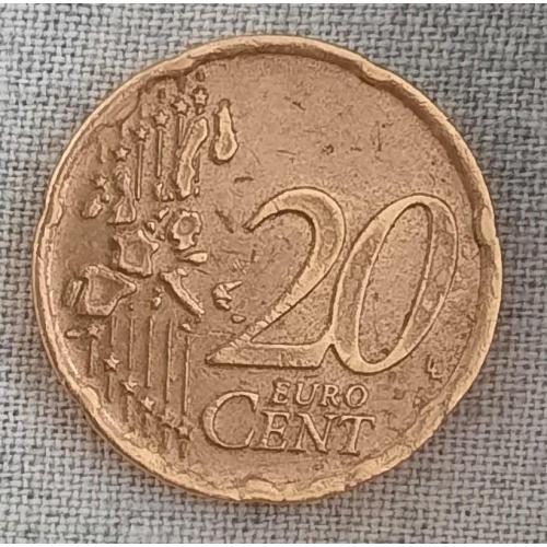 Нидерланды 20 центов 2001