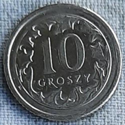 Польща 10 грошей 2014