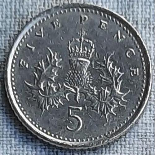 Великобританія 5 пенсів 2000