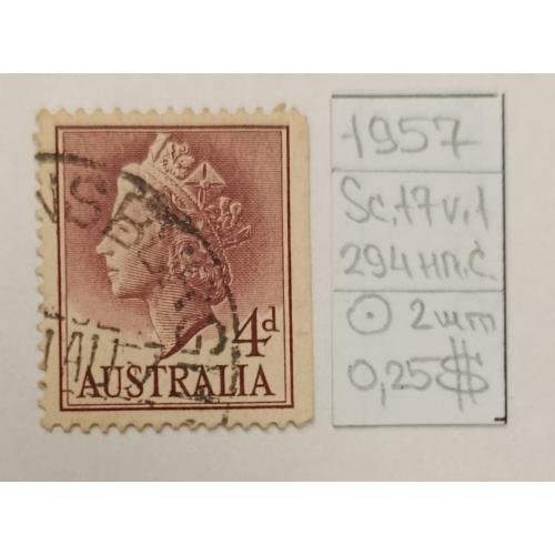 Австралія, 1957 рік, Королева Єлизавета II - Нове видання