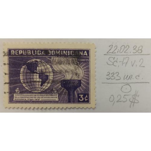 Домініканська Республіка, 1938, 150-та річниця Конституції США