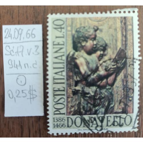 Італія, 1966 рік, 500-річчя смерті Донателло