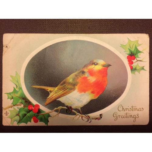Рождественская открытка "Птица"