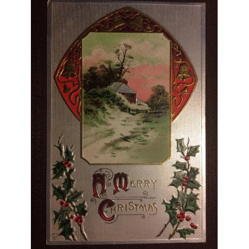 Рождественская открытка "Дом"