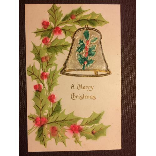 Рождественская объемная открытка "Колокольчик" 