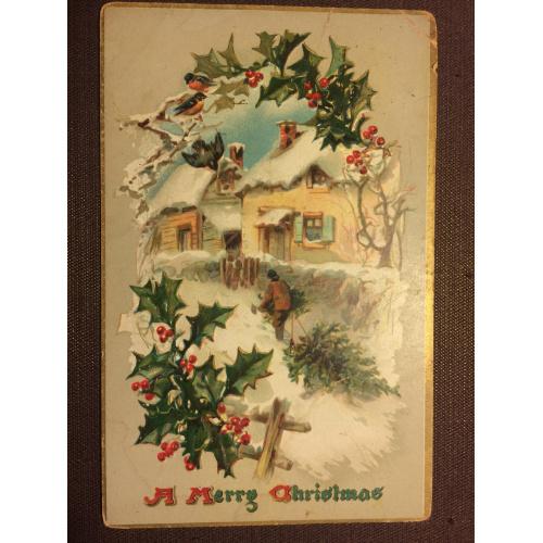  Рождественская открытка "Дом"