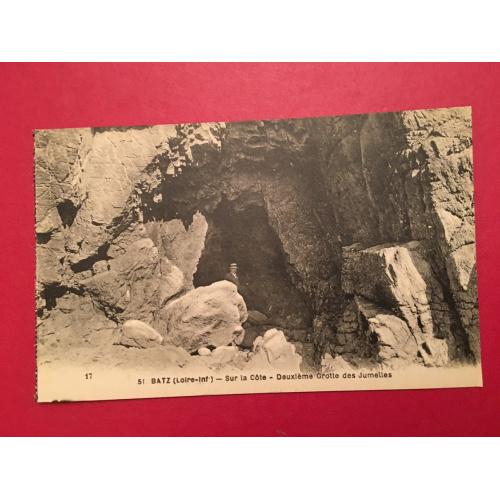 Oткрытка. Batz -  Sur la Grande Cote - Deuxleme Grotte des Jumelles. 