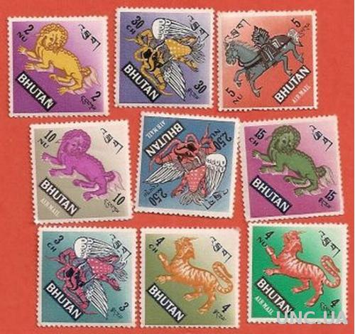 Марка Бутан Bhutan набір 6 шт.  гаш. (№179)