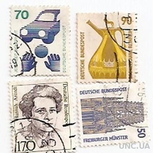 Набор марок 4 штуки   ФРН гаш (№564) 