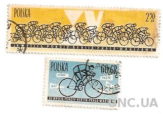 Марка Polska Польша Велоспорт 1962 гаш. (№790)